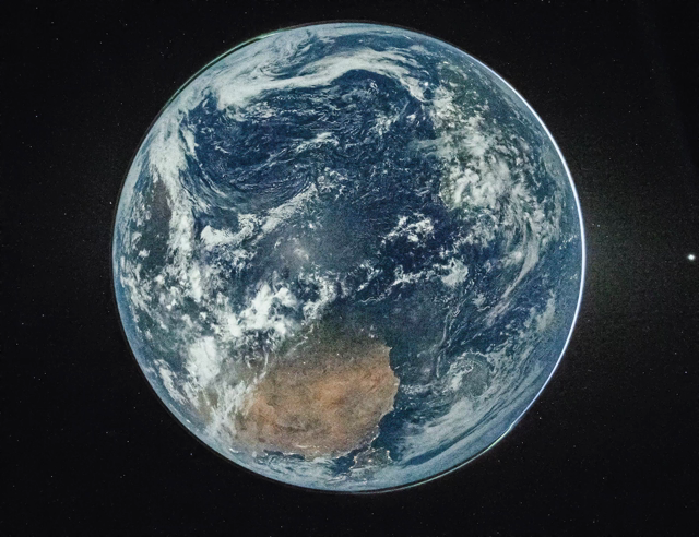A timelapse of Earth's nightside created using a selection of the newly released 12,000+images . you can see satellites go around the earth.!